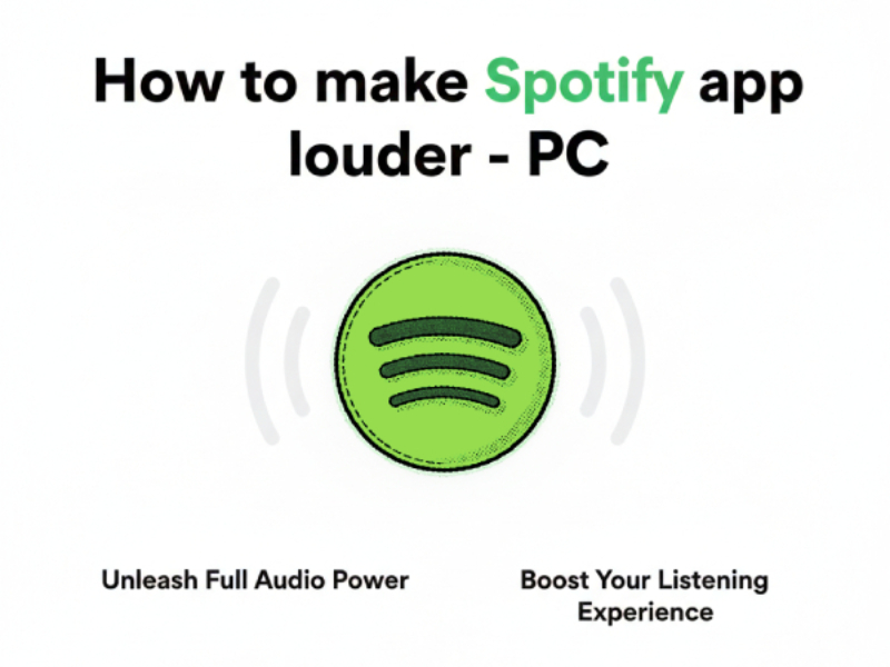 how to make the spotify app louder pc
