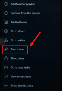 What's Start A Jam On Spotify?