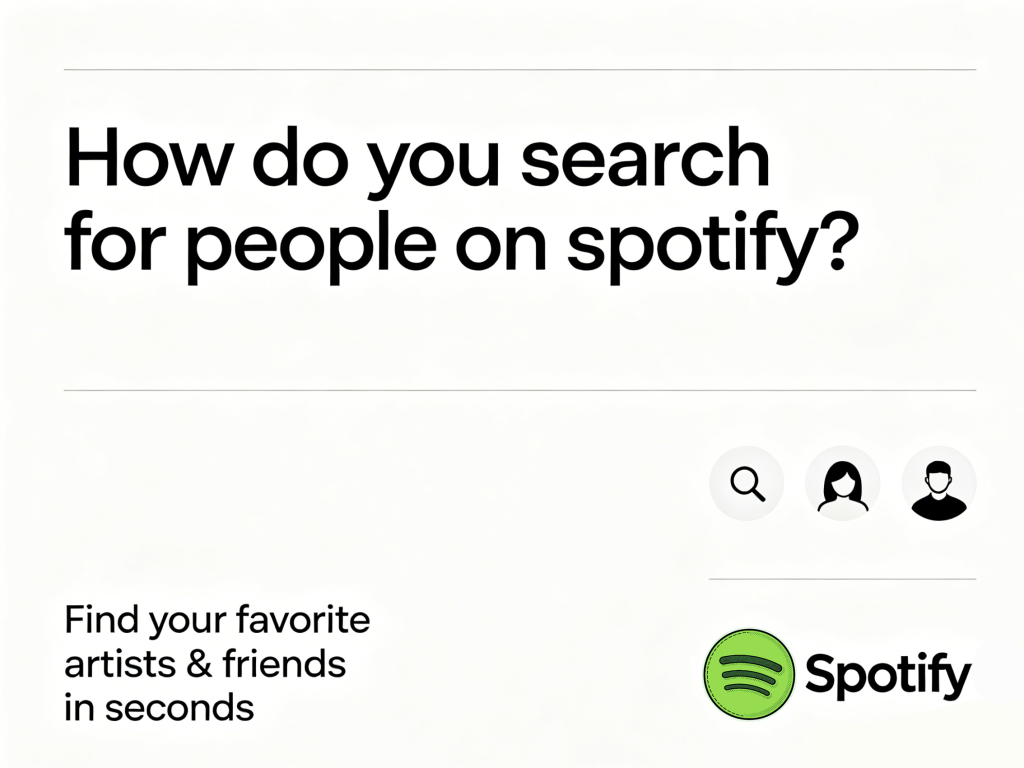 How do you search for people on Spotify?