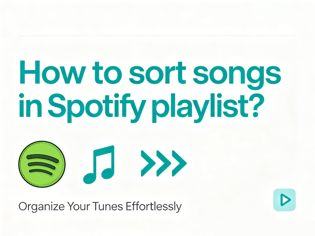How to sort songs in Spotify playlist?
