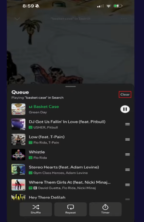 How to Clear Spotify Queue?