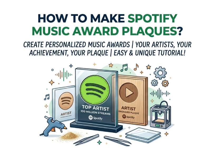 How to Make Spotify Music Award Plaques?