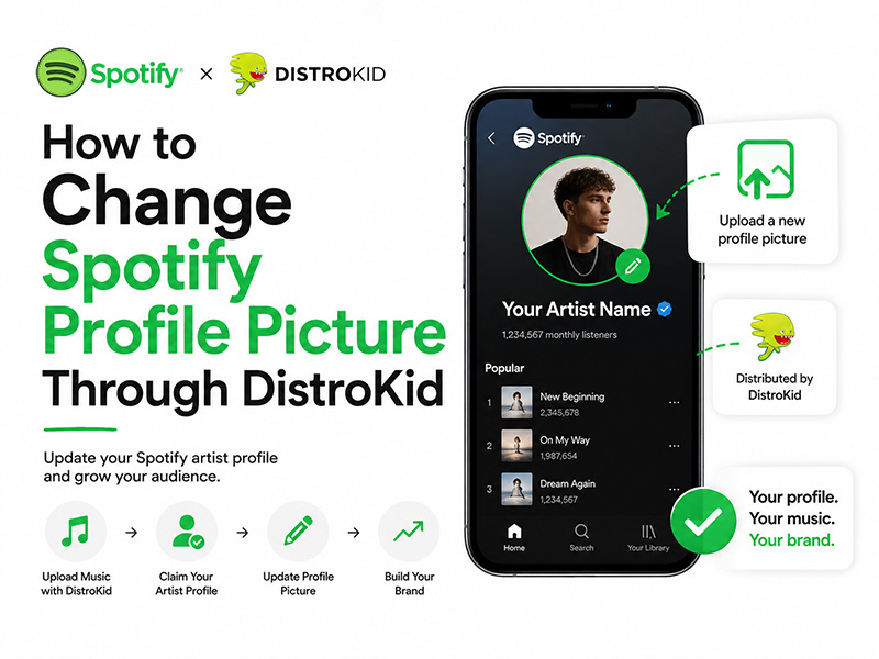 How to Change Spotify Profile Picture Through DistroKid