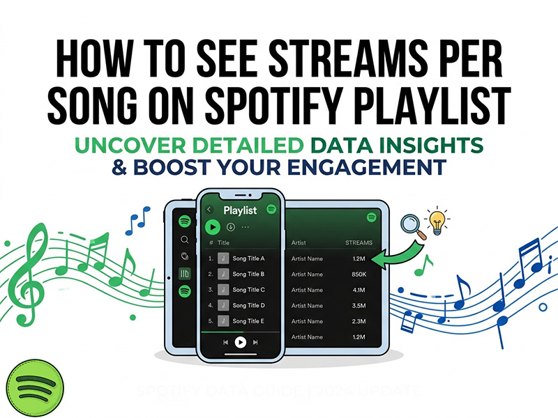 How to See Streams Per Song on Spotify Playlist