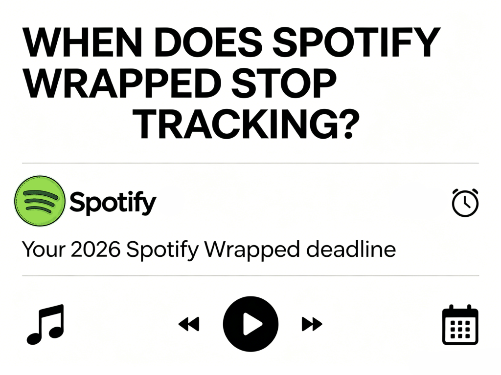 When does Spotify Wrapped stop tracking?