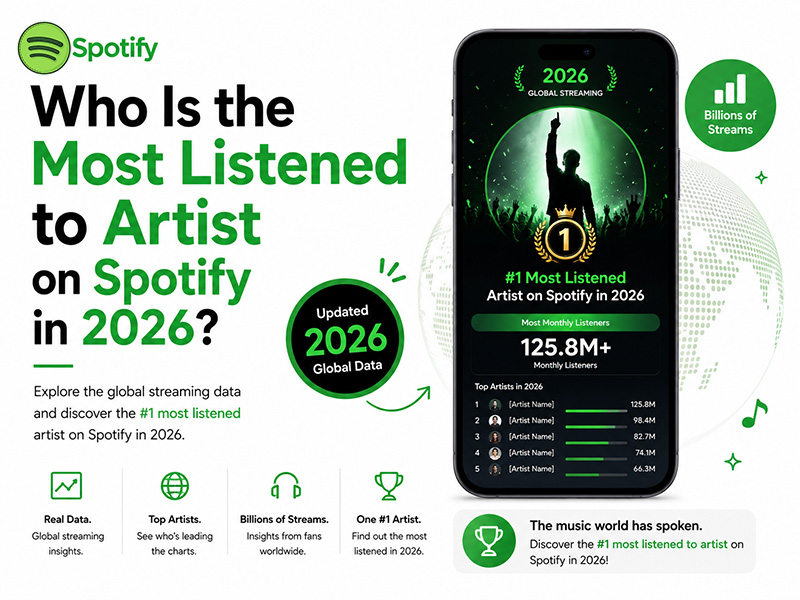 Who Is the Most Listened to Artist on Spotify in 2026?