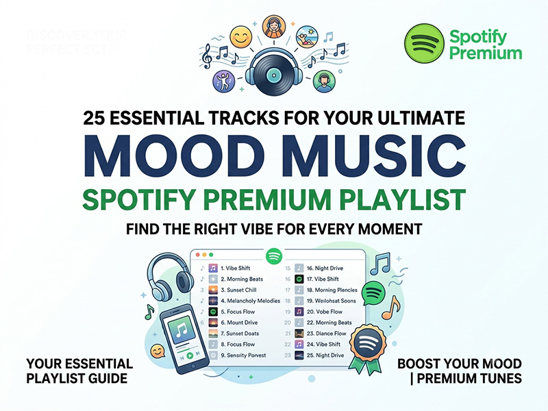 25 Essential Tracks for Your Ultimate Mood Music Spotify Premium Playlis