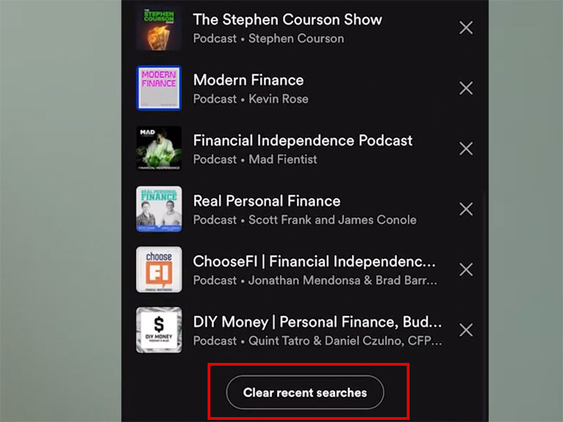 How to Clear Spotify History