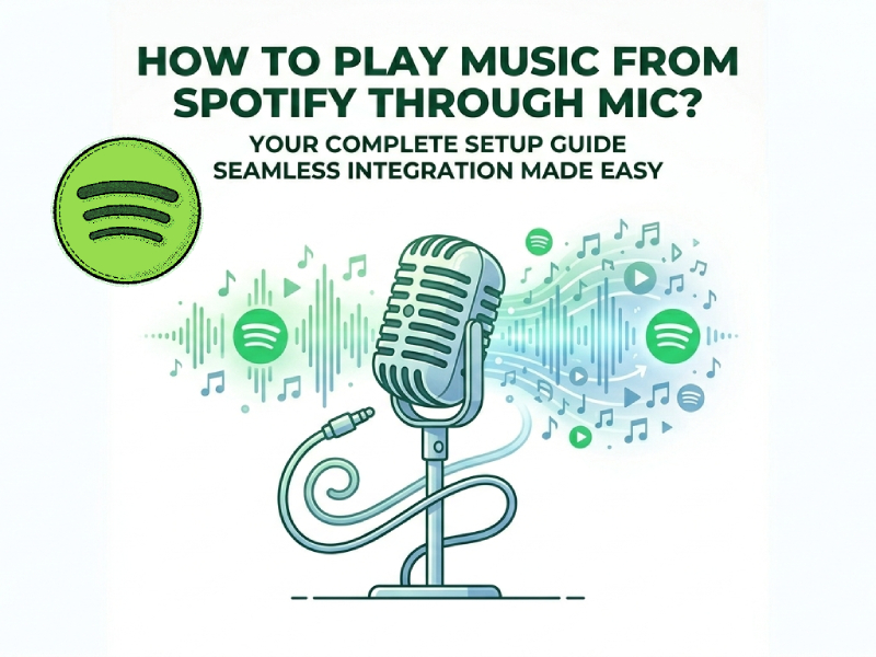 How to Play Music From Spotify Through Mic?