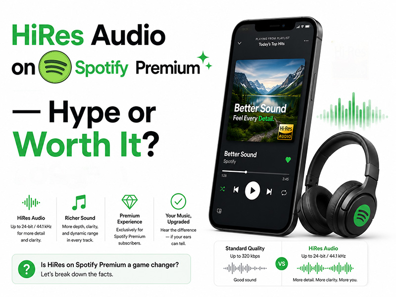 HiRes Audio on Spotify  Premium — Hype or Worth It