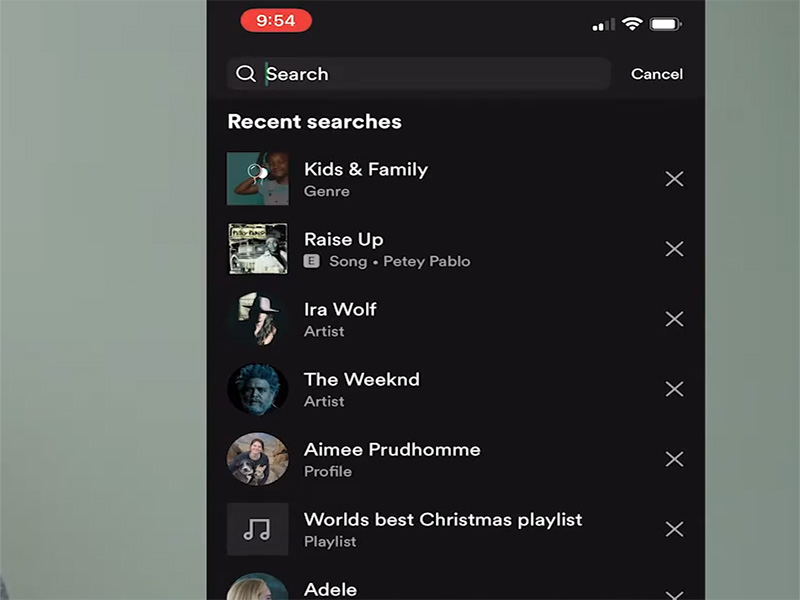 How to Clear Spotify History