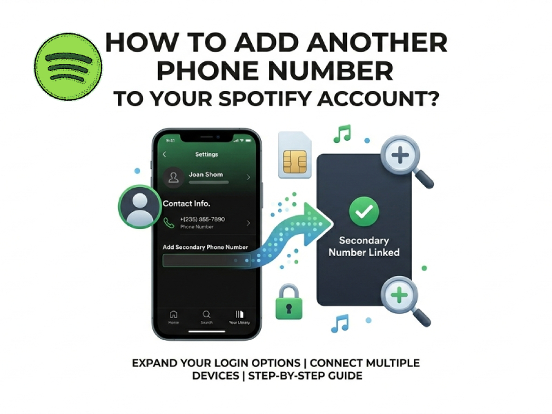 How to Add Another Phone Number to Your Spotify Account?