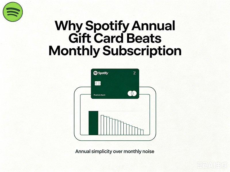 Why Spotify Annual Gift Card Beats Monthly Subscription