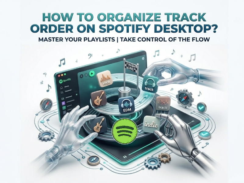 How to Organize Track Order on Spotify Desktop?